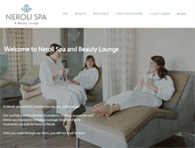 Tablet Screenshot of neroli-spa.com